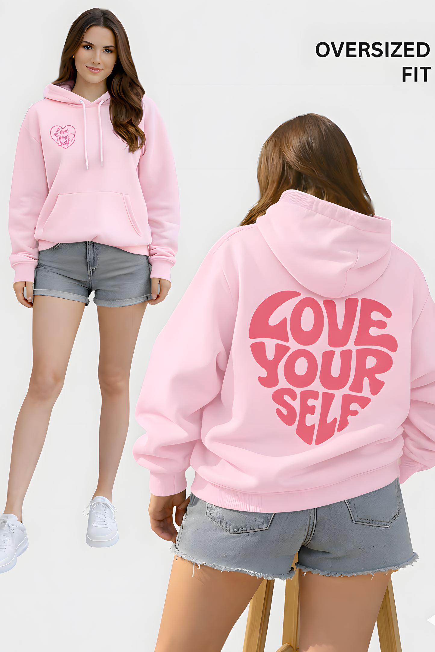 Love Yourself Unisex Oversized Hoodie