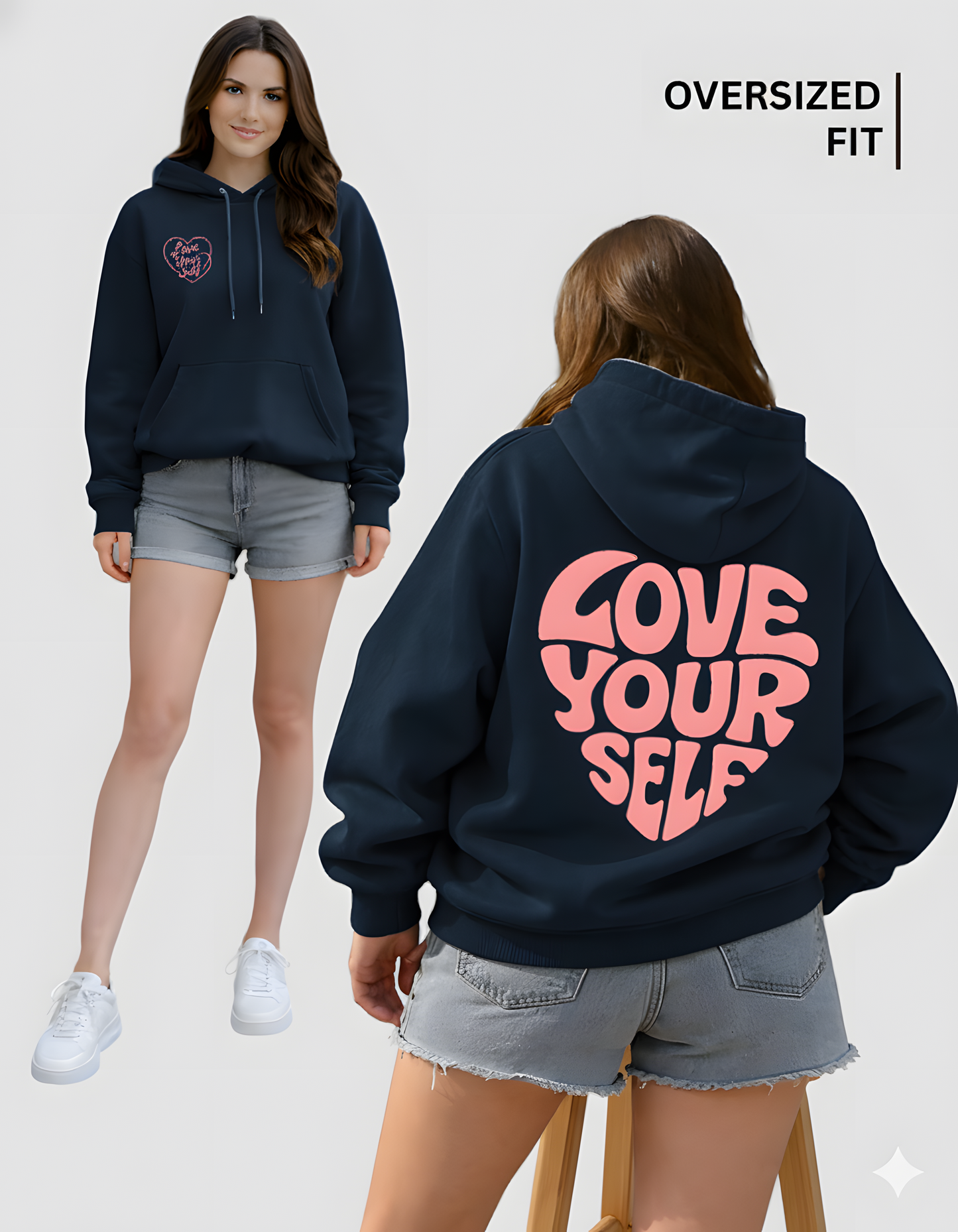 Love Yourself Unisex Oversized Hoodie