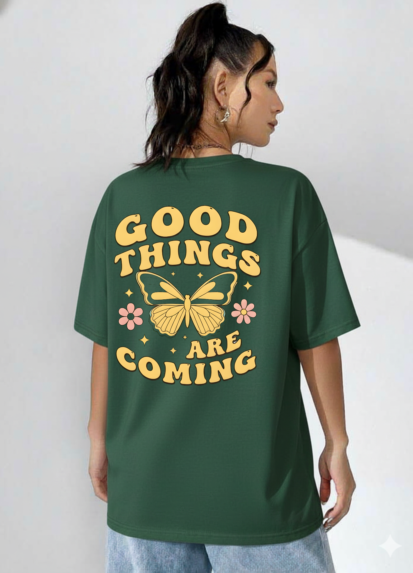 😊Good Things Are Coming❤️✌️-Unisex Oversized Classic T-Shirt