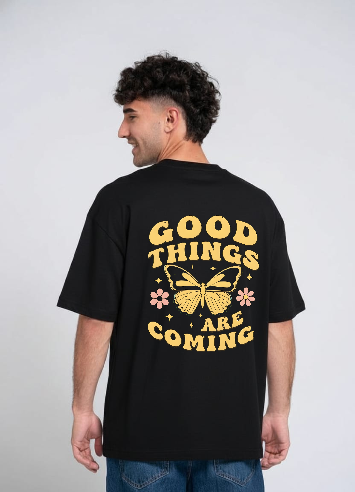 😊Good Things Are Coming❤️✌️-Unisex Oversized Classic T-Shirt