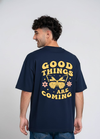 😊Good Things Are Coming❤️✌️-Unisex Oversized Classic T-Shirt