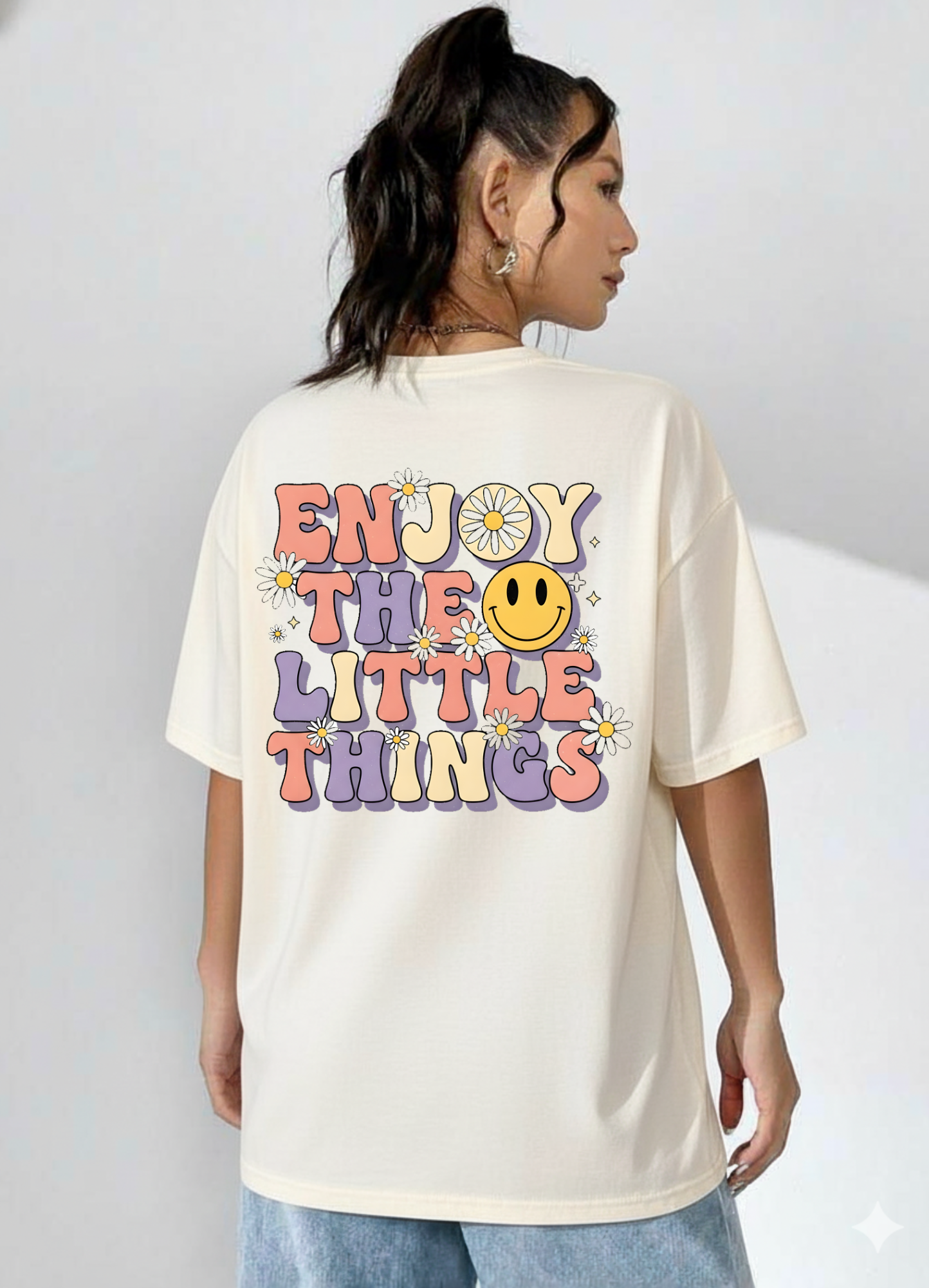 ❤️Enjoy The Little Things☺️✨💫 / Oversized Classic tee*