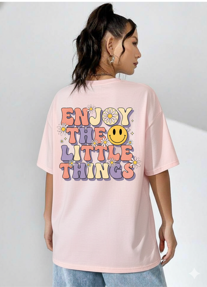 ❤️Enjoy The Little Things☺️✨💫 / Oversized Classic tee*