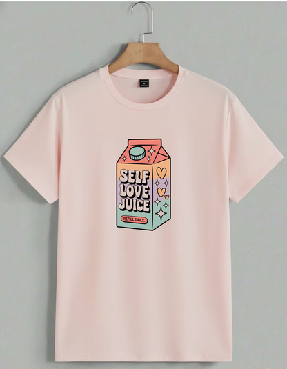 Self Love Juice💙 Classic Tshirt For Daily Wear