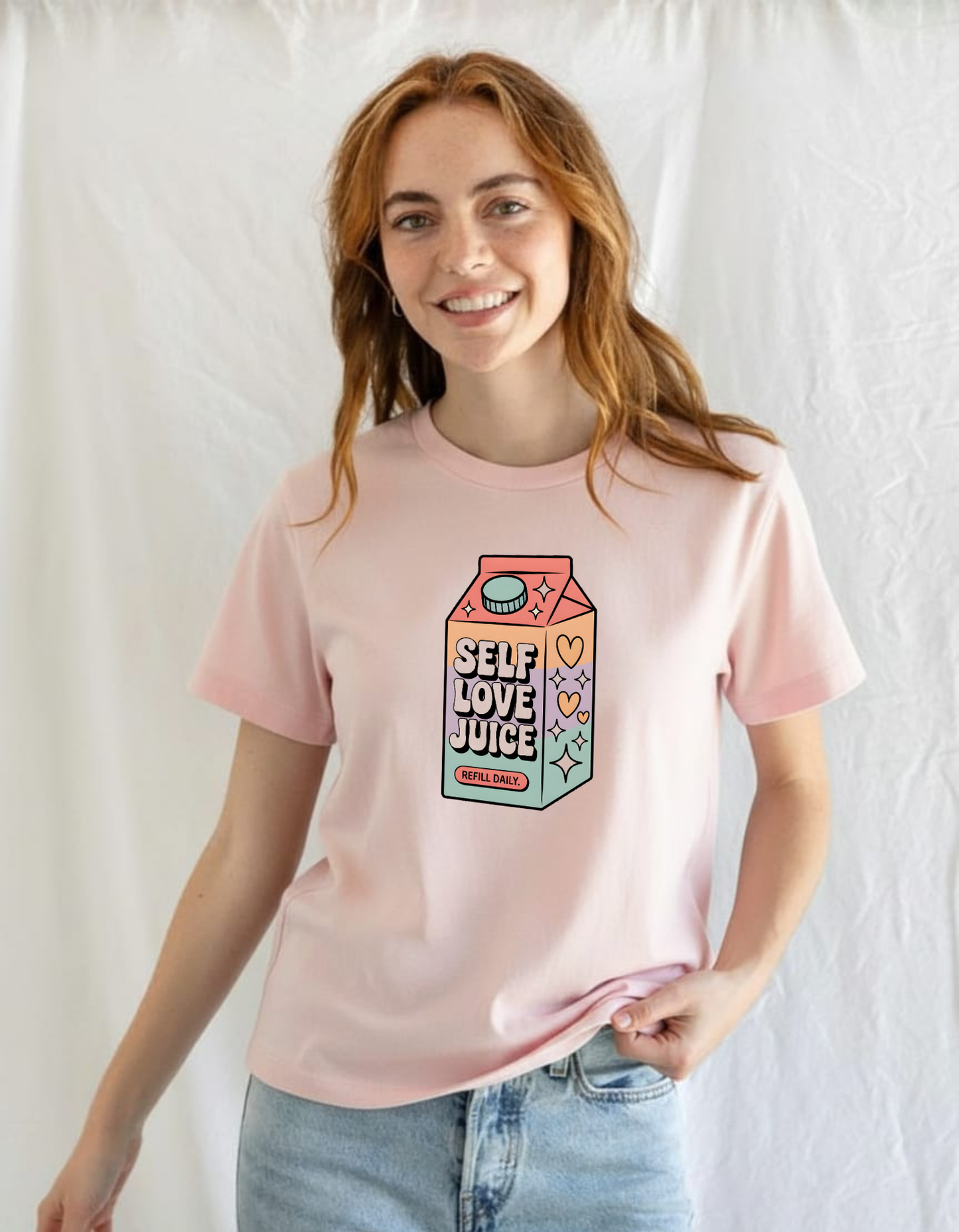 Self Love Juice💙 Classic Tshirt For Daily Wear