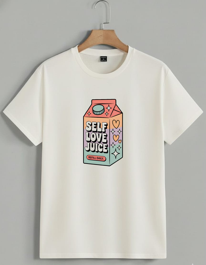 Self Love Juice💙 Classic Tshirt For Daily Wear