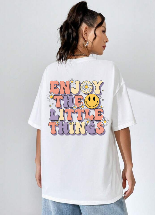 ❤️Enjoy The Little Things☺️✨💫 / Oversized Classic tee*
