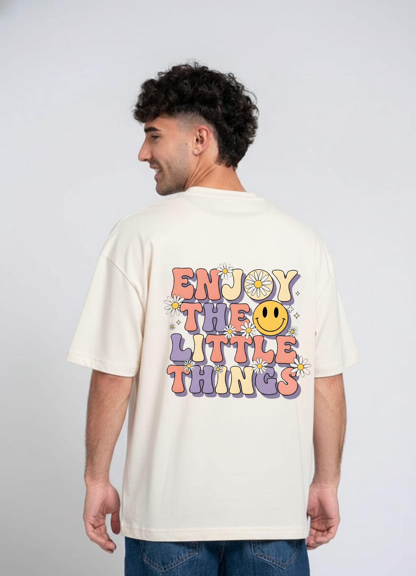 ❤️Enjoy The Little Things☺️✨💫 / Oversized Classic tee*