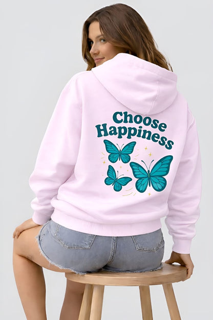 Choose Happiness Unisex Oversized Hoodie