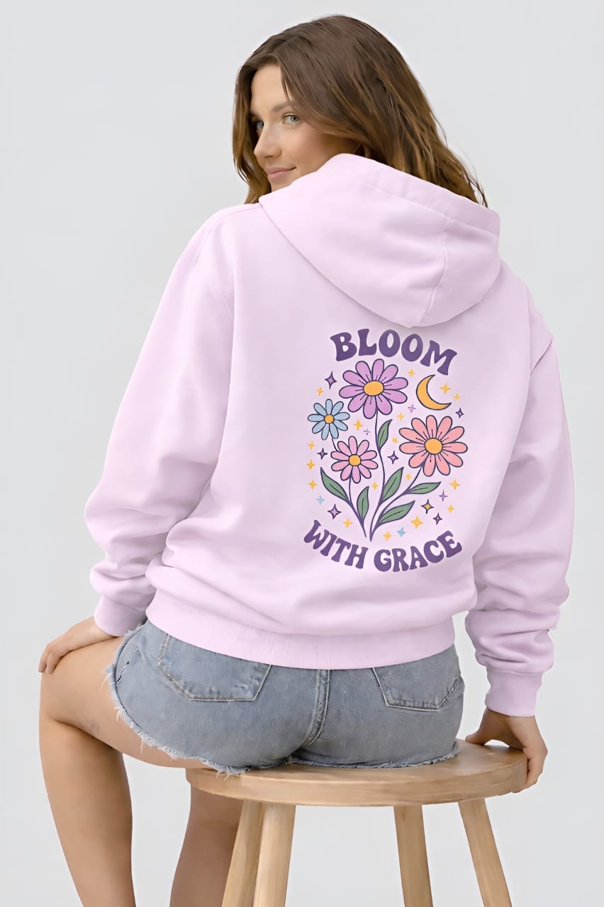 Bloom With Grace Unisex Oversized Hoodie
