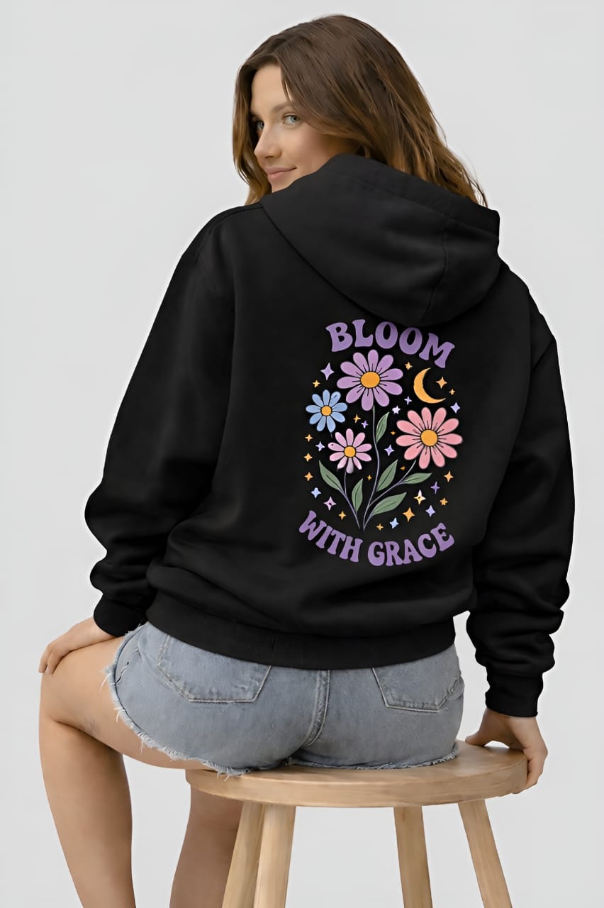 Bloom With Grace Unisex Oversized Hoodie